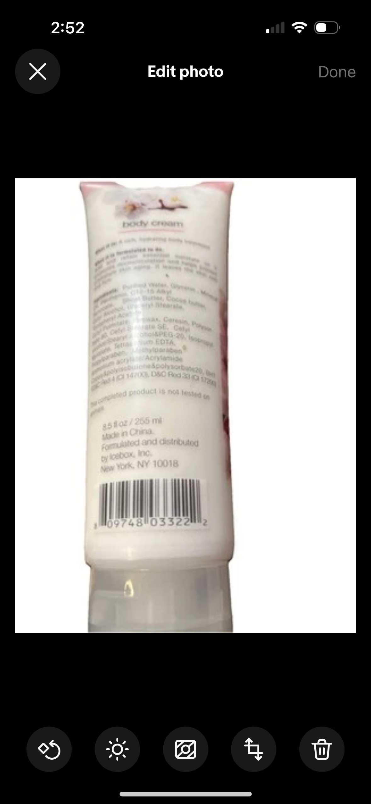 Cherry Blossom Moisturizing Body Cream 8.5 Cherry Scented
