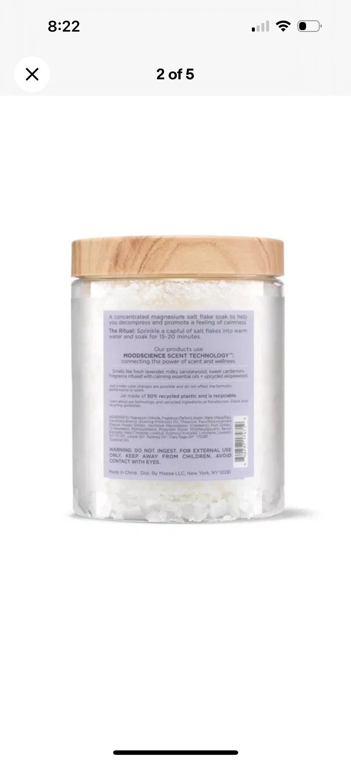 Being Frenshe Magnesium Bath Salts - Lavender Cloud